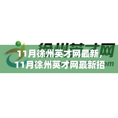11月徐州英才網最新招聘動態與行業趨勢深度解析