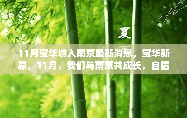 11月寶華劃入南京最新動態,共成長,啟新篇的自信與成就感之旅
