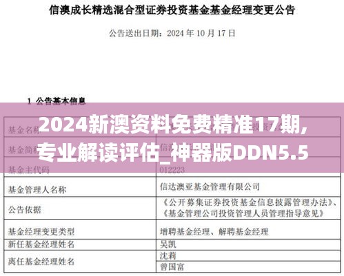2024新澳資料免費(fèi)精準(zhǔn)17期,專業(yè)解讀評估_神器版DDN5.55