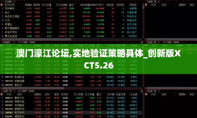 澳門濠江論壇,實地驗證策略具體_創新版XCT5.26