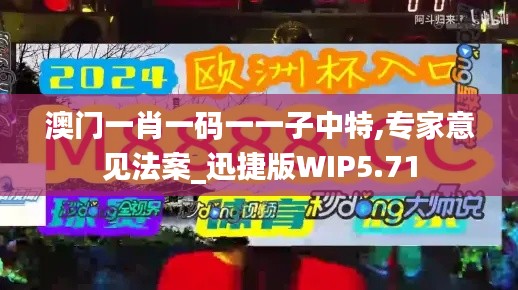 澳門一肖一碼一一子中特,專家意見法案_迅捷版WIP5.71
