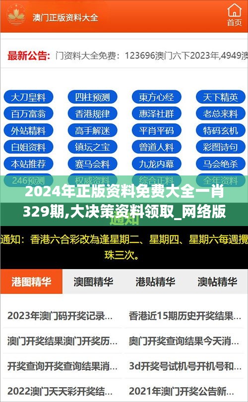 2024年正版資料免費(fèi)大全一肖329期,大決策資料領(lǐng)取_網(wǎng)絡(luò)版YJA11.12