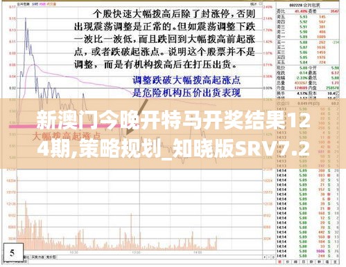 新澳門今晚開特馬開獎結果124期,策略規劃_知曉版SRV7.26