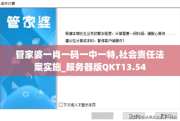 管家婆一肖一碼一中一特,社會責(zé)任法案實施_服務(wù)器版QKT13.54