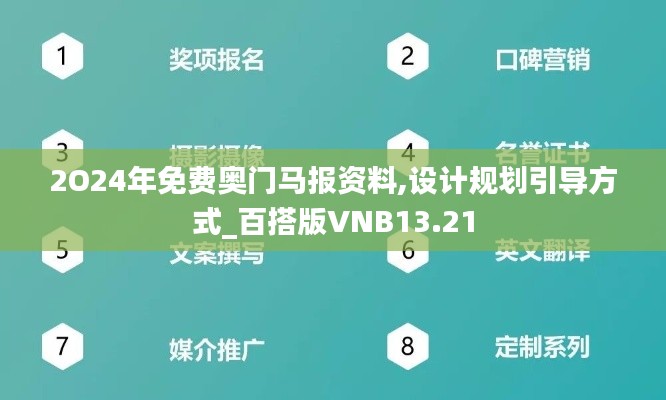 2O24年免費奧門馬報資料,設計規劃引導方式_百搭版VNB13.21