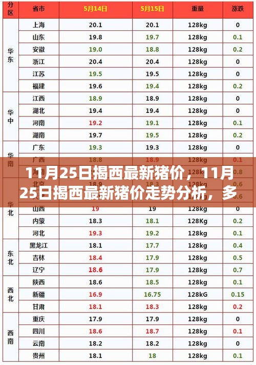 11月25日揭西最新豬價走勢分析，多方觀點(diǎn)與個人立場碰撞