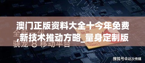 澳門正版資料大全十今年免費,新技術推動方略_量身定制版UTN13.35