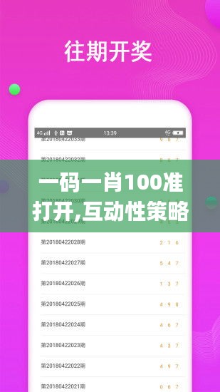一碼一肖100準(zhǔn)打開,互動(dòng)性策略設(shè)計(jì)_數(shù)字版QCY13.15