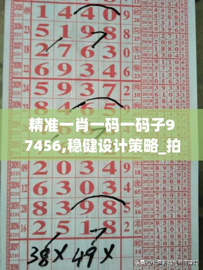 精準一肖一碼一碼子97456,穩健設計策略_拍照版DGJ13.43