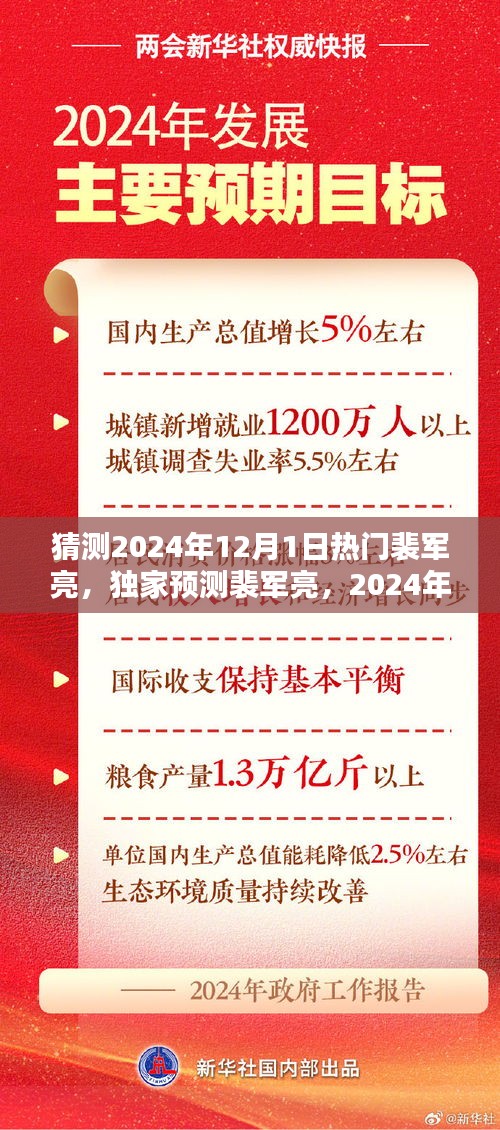 獨家預測，裴軍亮成為2024年12月1日的炙手可熱之星