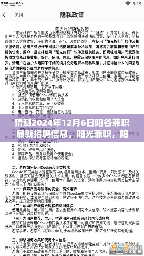 陽(yáng)谷兼職奇遇與溫情招聘之旅,最新招聘信息預(yù)測(cè)(2024年12月6日)