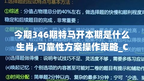 今期346期特馬開本期是什么生肖,可靠性方案操作策略_C版11.719