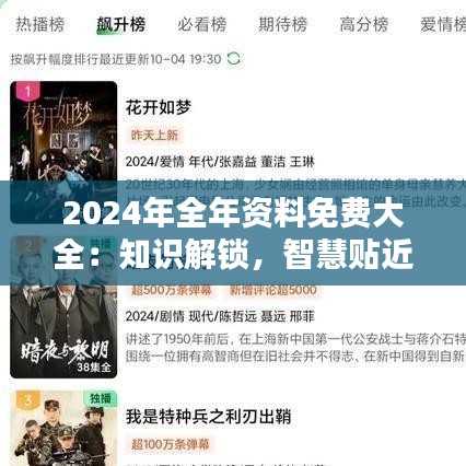 2024年全年資料免費大全:知識解鎖,智慧貼近每個人