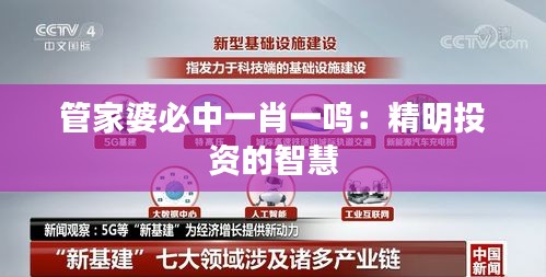 管家婆必中一肖一鳴:精明投資的智慧