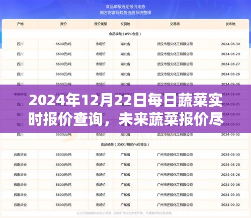 智能蔬菜報價查詢系統全新上線,實時掌握未來蔬菜報價,每日蔬菜價格查詢(2024年12月22日)