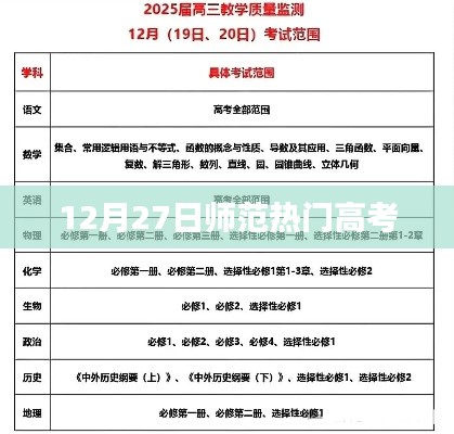 師范熱門高考資訊，最新動態(tài)（12月27日）
