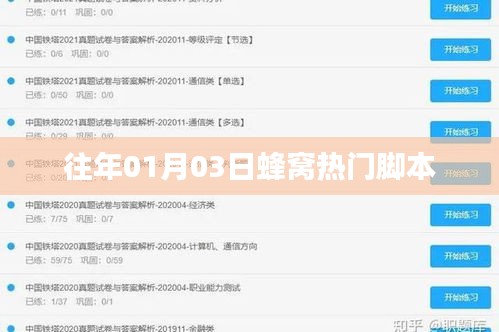 蜂窩熱門腳本揭秘,歷年01月03日的秘密回顧