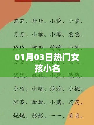 熱門女孩小名大放送,精選小名一網打盡