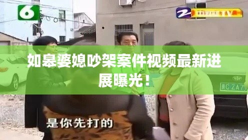 如皋婆媳吵架案件視頻最新進展曝光!
