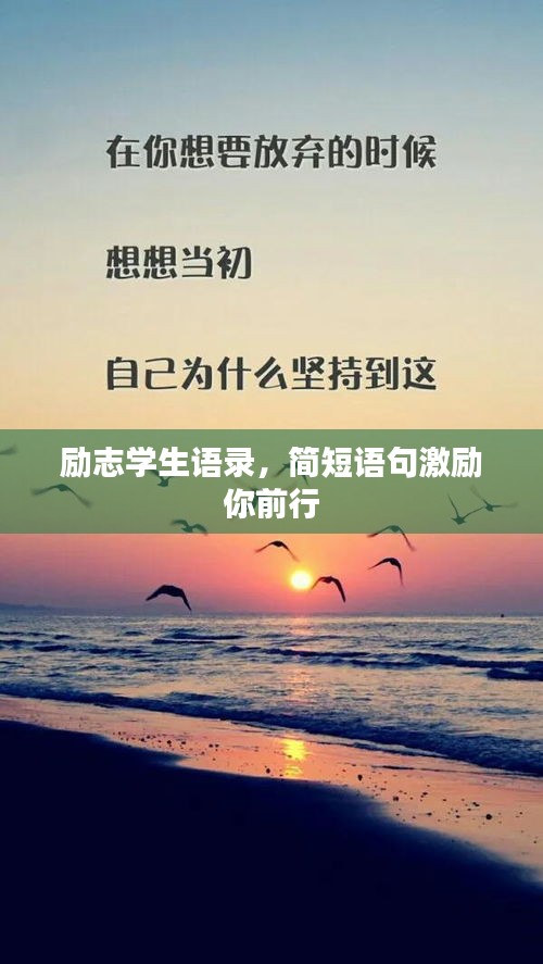勵志學生語錄，簡短語句激勵你前行