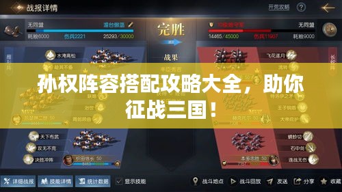 孫權陣容搭配攻略大全，助你征戰三國！