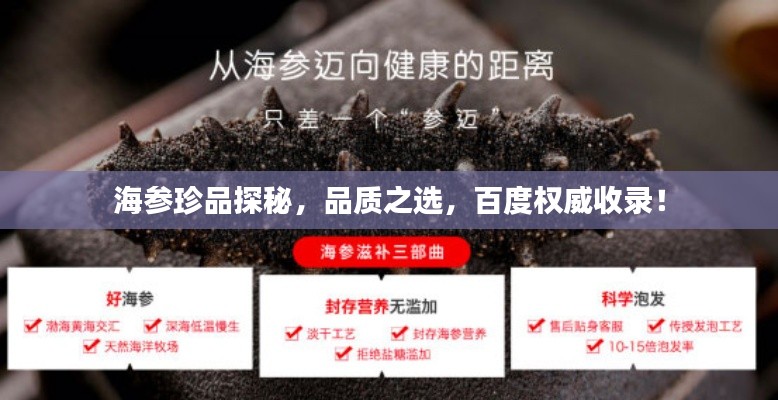 海參珍品探秘,品質之選,百度權威收錄!