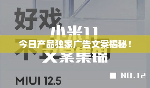 今日產品獨家廣告文案揭秘!