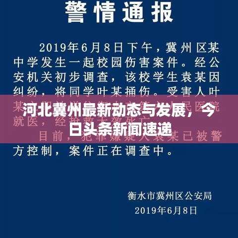 河北冀州最新動態與發展,今日頭條新聞速遞