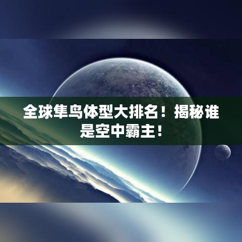 全球隼鳥體型大排名!揭秘誰是空中霸主!