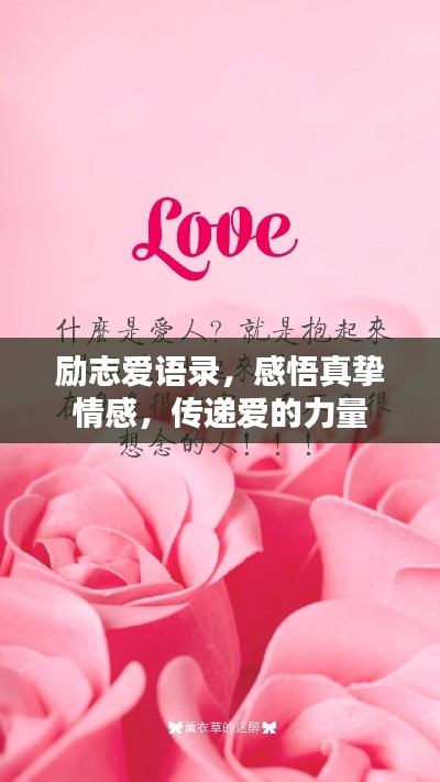 勵(lì)志愛語錄,感悟真摯情感,傳遞愛的力量