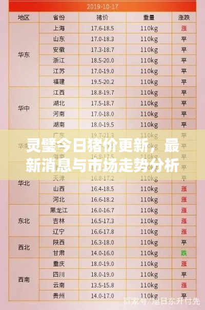 靈璧今日豬價更新,最新消息與市場走勢分析