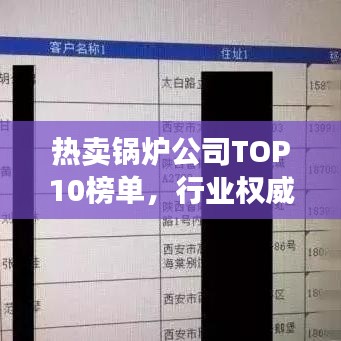 熱賣鍋爐公司TOP10榜單,行業權威排名一網打盡!