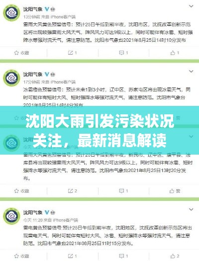 沈陽大雨引發污染狀況關注,最新消息解讀