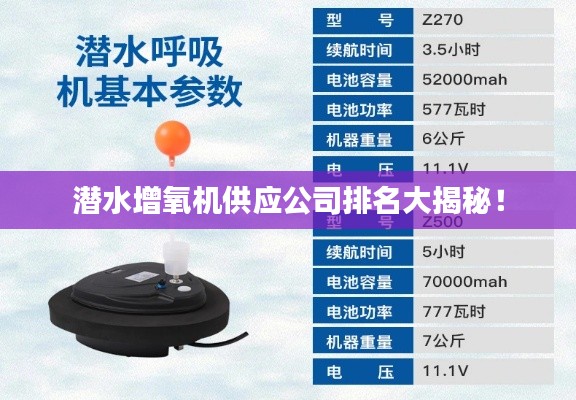 潛水增氧機供應公司排名大揭秘！