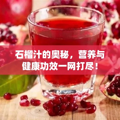石榴汁的奧秘,營養與健康功效一網打盡!