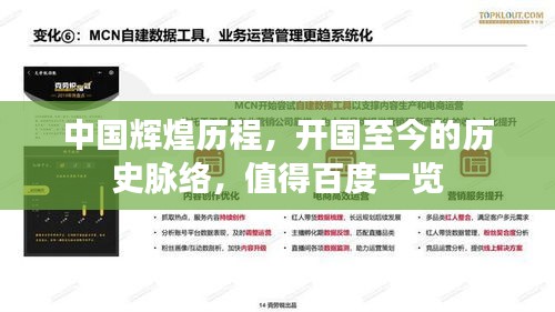 中國輝煌歷程,開國至今的歷史脈絡(luò),值得百度一覽