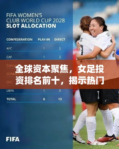 全球資本聚焦,女足投資排名前十,揭示熱門領域新風口!