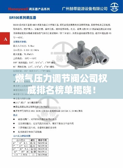 燃?xì)鈮毫φ{(diào)節(jié)閥公司權(quán)威排名榜單揭曉！
