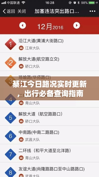 綦江今日路況實時更新，出行必備查詢指南