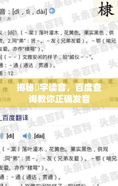 揭秘詶字讀音,百度查詢教你正確發(fā)音